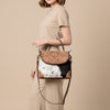 ADBGA338 American Darling Hair-On Cowhide Hand Tooled Leather Messenger Bag