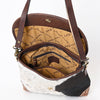 ADBGA338 American Darling Hair-On Cowhide Hand Tooled Leather Messenger Bag