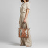ADBGA339 American Darling Hair-On Cowhide Hand Tooled Leather Tote Bag