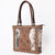 ADBGA339 American Darling Hair-On Cowhide Hand Tooled Leather Tote Bag