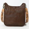ADBGM245 Leather Crossbody Bag - Western Hand-Tooled Strap Purse