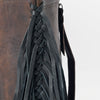 ADBGM275 Western Leather Backpack - Braided Trim, Fringe & Buckle Closure