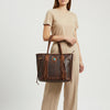 ADBGM328 Handmade Leather Crossbody Bag with Braided Edges - Western Compact Purse