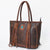 ADBGM328 Handmade Leather Crossbody Bag with Braided Edges - Western Compact Purse