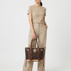 ADBGM328 Handmade Leather Crossbody Bag with Braided Edges - Western Compact Purse