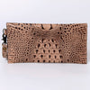 ADBG968 American Darling Crocodile Embossed Western Leather Wallet