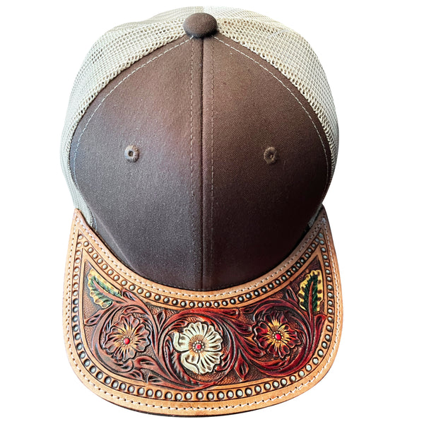 LC-ADCP102N Genuine Western Leather Men Women Cap
