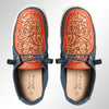 LC-ADFT133NV11-7 Genuine leather trim shoe footwear slip on
