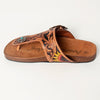 LC-ADFTE105 Carved genuine leather sandal footwear flip flop