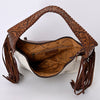 ADBG803 American Darling Western Hobo Bag Hair-On Cowhide & Tooled Leather Shoulder Purse