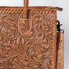 ADBG1131 American Darling Hand Tooled Leather Tote Bag -Western Floral Carved Purse