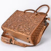 ADBG1131 American Darling Hand Tooled Leather Tote Bag -Western Floral Carved Purse