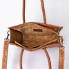ADBG1131 American Darling Hand Tooled Leather Tote Bag -Western Floral Carved Purse