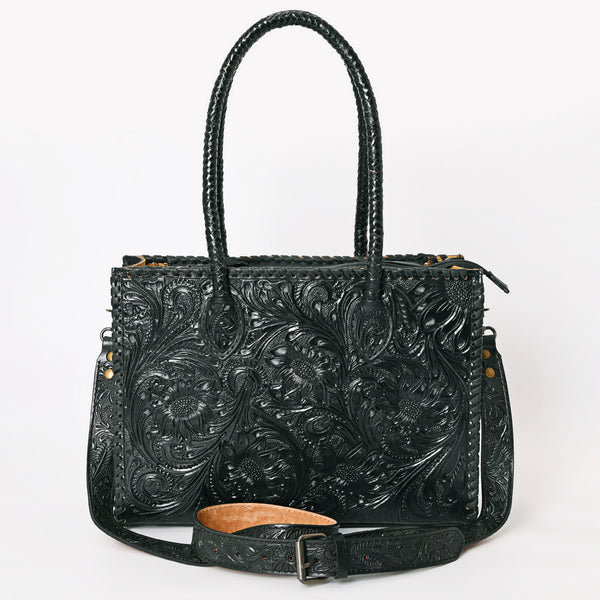 ADBG1131 American Darling Hand Tooled Leather Tote Bag -Western Floral Carved Purse