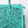 ADBG1131 American Darling Hand Tooled Leather Tote Bag -Western Floral Carved Purse