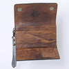 ADBG1132 American Darling Hand Tooled Floral Leather Clutch & Crossbody Wallet