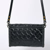 ADBG1133 American Darling Hand Tooled Floral Leather Crossbody Bag Western Purse