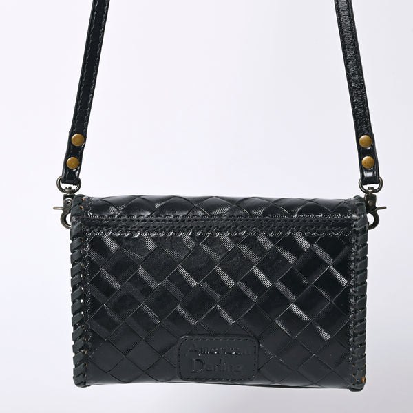 ADBG1133 American Darling Hand Tooled Floral Leather Crossbody Bag Western Purse