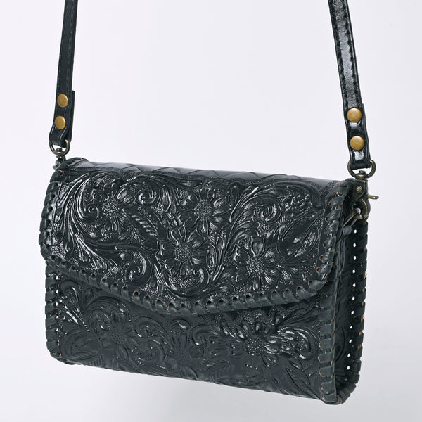 ADBG1133 American Darling Hand Tooled Floral Leather Crossbody Bag Western Purse
