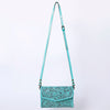 ADBG1133 American Darling Hand Tooled Floral Leather Crossbody Bag Western Purse