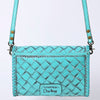 ADBG1133 American Darling Hand Tooled Floral Leather Crossbody Bag Western Purse