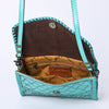 ADBG1133 American Darling Hand Tooled Floral Leather Crossbody Bag Western Purse