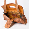 ADBG1134 American Darling Hand Tooled Floral Leather Wallet Bag Clutch & Crossbody Handbag