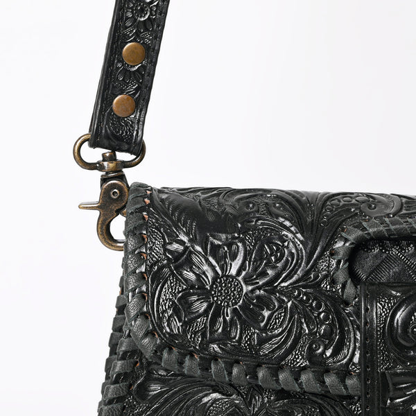 ADBG1134 American Darling Hand Tooled Floral Leather Wallet Bag Clutch & Crossbody Handbag