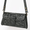ADBG1134 American Darling Hand Tooled Floral Leather Wallet Bag Clutch & Crossbody Handbag