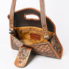 ADBG1134 American Darling Hand Tooled Floral Leather Wallet Bag Clutch & Crossbody Handbag
