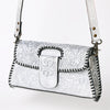 ADBG1134 American Darling Hand Tooled Floral Leather Wallet Bag Clutch & Crossbody Handbag