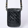 ADBG1135 American Darling Hand Tooled Floral Leather Cell Phone Bag Western Crossbody