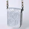ADBG1135 American Darling Hand Tooled Floral Leather Cell Phone Bag Western Crossbody