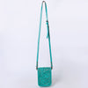 ADBG1135 American Darling Hand Tooled Floral Leather Cell Phone Bag Western Crossbody