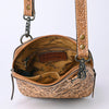 ADBG1136 American Darling Hand Tooled Floral Leather Crossbody Bag