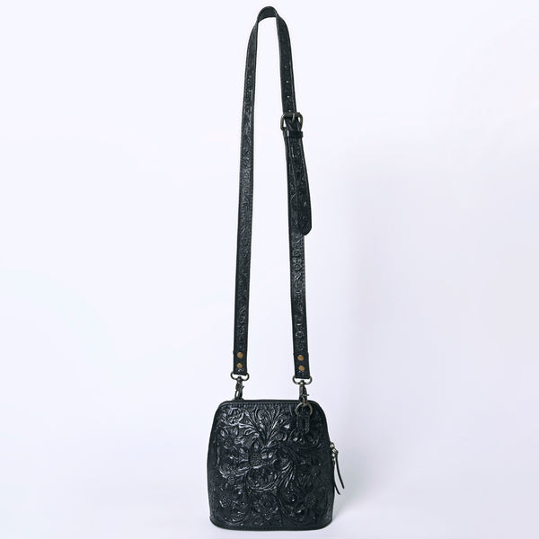 ADBG1136 American Darling Hand Tooled Floral Leather Crossbody Bag