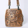 ADBG1136 American Darling Hand Tooled Floral Leather Crossbody Bag