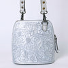 ADBG1136 American Darling Hand Tooled Floral Leather Crossbody Bag