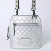 ADBG1136 American Darling Hand Tooled Floral Leather Crossbody Bag