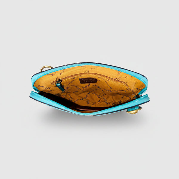 ADBG1136 American Darling Hand Tooled Floral Leather Crossbody Bag