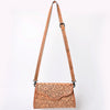 ADBG1137 American Darling Hand Tooled Floral Leather Clutch & Crossbody Purse