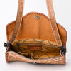 ADBG1137 American Darling Hand Tooled Floral Leather Clutch & Crossbody Purse