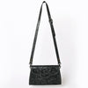 ADBG1137 American Darling Hand Tooled Floral Leather Clutch & Crossbody Purse