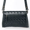 ADBG1137 American Darling Hand Tooled Floral Leather Clutch & Crossbody Purse