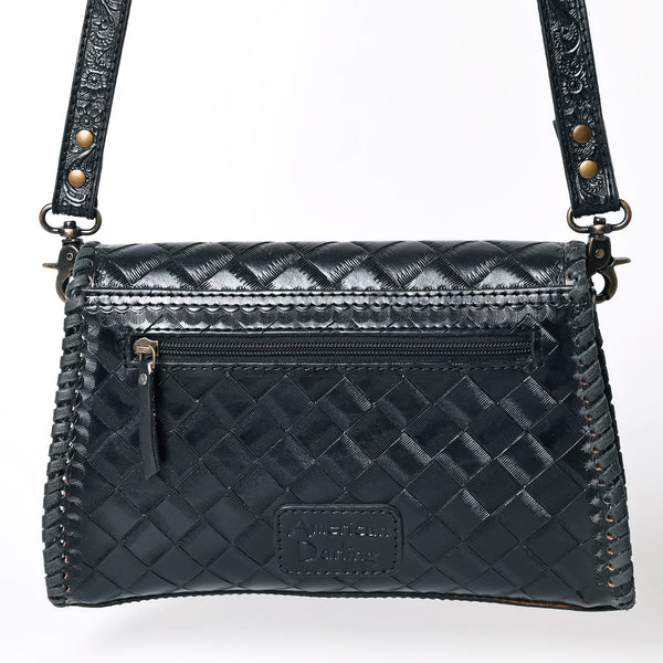 ADBG1137 American Darling Hand Tooled Floral Leather Clutch & Crossbody Purse