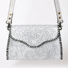 ADBG1137 American Darling Hand Tooled Floral Leather Clutch & Crossbody Purse