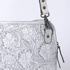 ADBG1138 American Darling Hand Tooled Floral Leather Crossbody Bag Western Purse