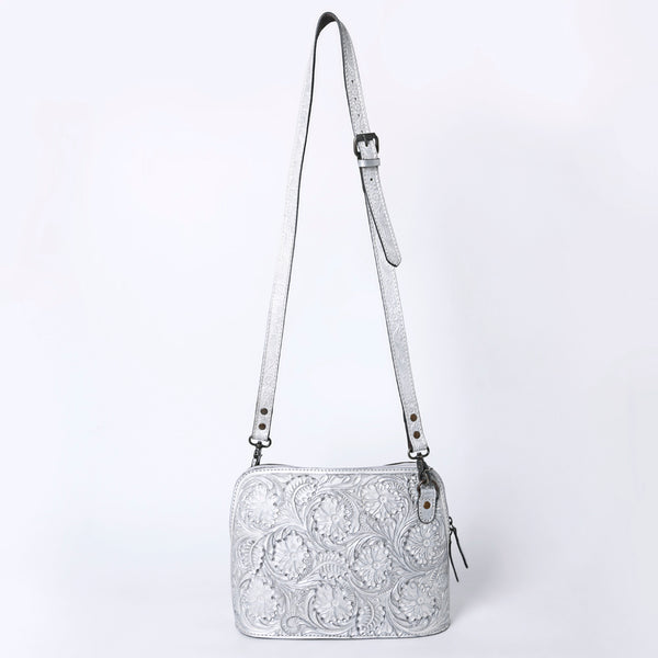 ADBG1138 American Darling Hand Tooled Floral Leather Crossbody Bag Western Purse