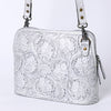 ADBG1138 American Darling Hand Tooled Floral Leather Crossbody Bag Western Purse