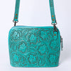 ADBG1138 American Darling Hand Tooled Floral Leather Crossbody Bag Western Purse